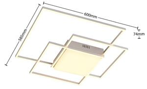 Lindby - Nelinka LED Stropní Lampa Nickel - Lampemesteren