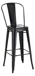Barová židle Factory, výška 77cm, černá