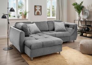 ROHOVÁ SEDAČKA, textil, antracitová Livetastic - Sedací soupravy, Online Only