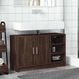 Skříňka pod umyvadlo hnědý dub 90x29x55 cm kompozitní dřevo