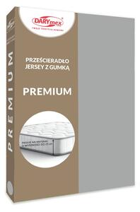 JERSEY PROSTĚRADLO PREMIUM 90X200 CM ŠEDÉ