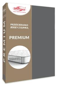 JERSEY PROSTĚRADLO PREMIUM 90X200 CM ŠEDÉ