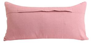 Růžový sametový podlouhlý polštář Skali - 60*30 cm