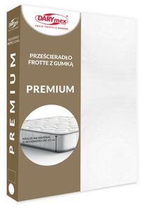 FROTÉ PROSTĚRADLO PREMIUM 90X200 CM BÍLÉ
