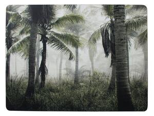 4k pevné korkové prostírání s palmami Jungle in Fog - 30*40*0,4cm