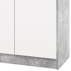 Komoda OPTIMUS 38-004 bílá/beton