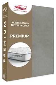 FROTÉ PROSTĚRADLO PREMIUM 200X220 CM ŠEDÉ