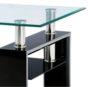 Konferenční stolek TOLEDO černá/sklo