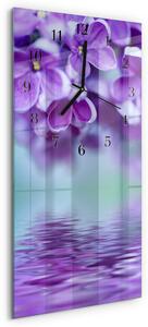 Skleněné hodiny vertikální Šeřík zsppc-30x60-00176374