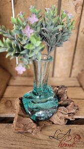 Skleněná úzká váza na kořenu dřeva Gamal S - 17*13*16 cm