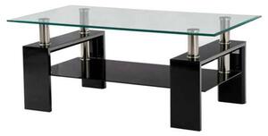 Konferenční stolek TOLEDO černá/sklo