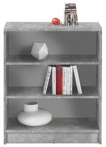 Regál/knihovna OPTIMUS 35-002 beton/bílá