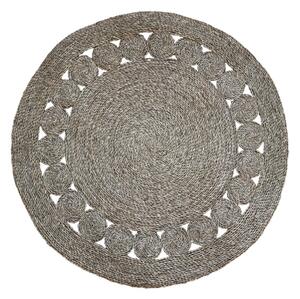 Přírodní kulatý koberec z mořské trávy - Ø120 cm