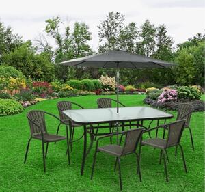 Zahradní stůl Pannal (černá). 744490