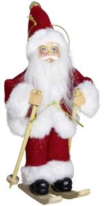 Dům Vánoc Ozdoba na stromeček Santa malý 18 cm Druh: na lyžích