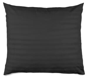 BAMBUSOVÝ POVLAK NA POLŠTÁŘ STRIPE COAL 50X60 CM ČERNÁ