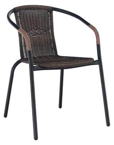 Zahradní židle Durley (hnědá + černá). 744499