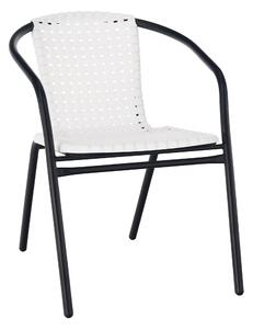 Zahradní židle Brittaney (bílá + černá). 744496