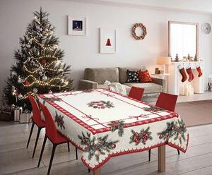 Dům Vánoc Vánoční ubrus s motivem Vánoční stužky Velikost: 100x100 cm