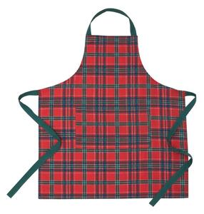 Bavlněná zástěra s vánočním motivem Christmas Tartan Check – Catherine Lansfield