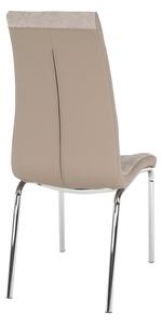 Jídelní židle Gerda new (béžová + chrom). 744580