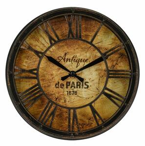Nástěnné hodiny Antigue Paris, černá