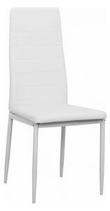 Jídelní židle Coleta nova (bílá ekokůže). Vlastní profesionální přeprava až k Vám domů 772777