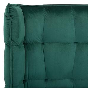 Tmavě zelená sametová postel 180 x 200 cm SENLIS
