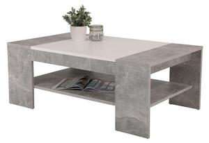 Konferenční stolek OLIVER beton/bílá