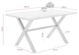 Stůl BONNY T bílá