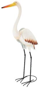 Zahradní kovová figurka Crane, 87 cm, vícebarevná