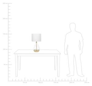 Stolní lampa 63 cm bílá / zlatá OKARI