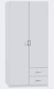 Šatní skříň Case, 91 cm, bílá