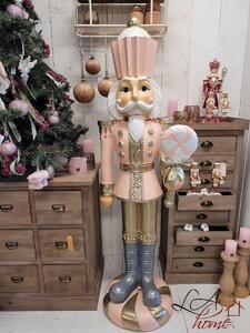 Dekorativní soška Louskáčka s cedulkou Merry Christmas - 9*7*22 cm