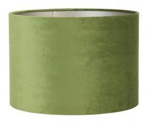 Zelené sametové stínidlo na lampu Velours - Ø 18* 15cm/ E27