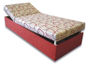 Jednolůžková postel (válenda) 90 cm Darcy (Cihlová 41 + Dodo 1008). Vlastní profesionální přeprava až k Vám domů 793075