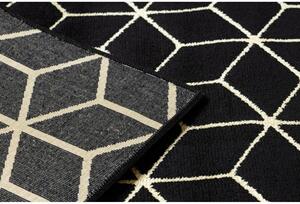 Kusový koberec Jón černý atyp 60x250cm
