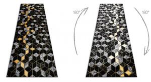 Kusový koberec Jón černý 2 atyp 80x250cm