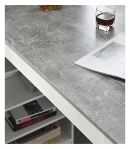 Barový stůl MOJITO beton/bílá