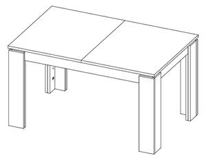 Jídelní stůl Universal 160x90 cm, bělená pinie