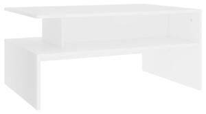 Konferenční stolek bílý 90 x 60 x 42,5 cm dřevotříska