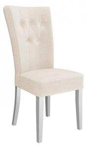 Čalouněná jídelní židle ST67, Barva: bílý polomatný, Potah: Magic Velvet 2217 Mirjan24 5903211142802
