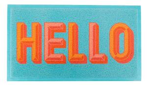 Rohožka z recyklovaného plastu 40x70 cm Blue Hello – Artsy Doormats