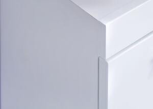 Koupelnová vysoká skříňka Amanda 103, lesklá bílá