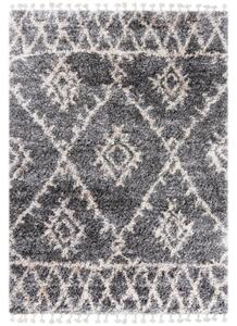 Kusový koberec shaggy Azteco šedý 140x200cm
