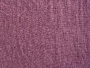 Snový svět Lněná látka purpurová měkčená 245g/m2