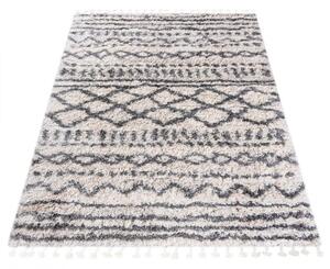 Kusový koberec shaggy Aron krémově šedý 2 60x100cm