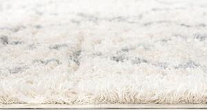 Kusový koberec shaggy Karo krémově šedý 80x150cm