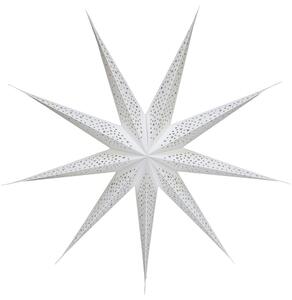 Bílá papírová hvězda Vintage - 90 cm