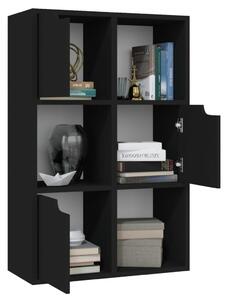 Knihovna Dazzy - 60x27,5x88 cm | černá
